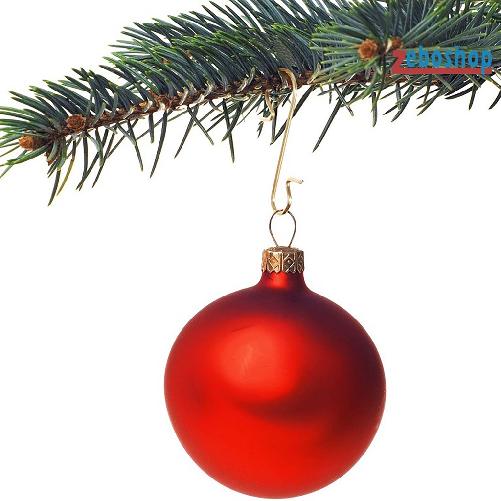 Set 100 Móc Treo Hình Chữ S Bằng Thép Không Gỉ Trang Trí Cây Thông Giáng Sinh