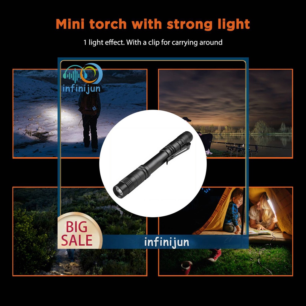 Đèn Pin Mini Bỏ Túi Chống Thấm Nước