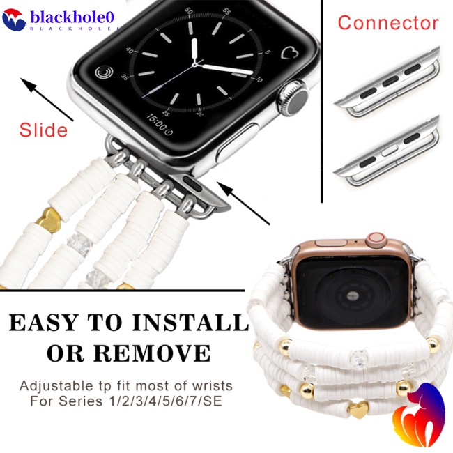 Dây Đeo Thay Thế Cho Đồng Hồ Thông Minh Iwatch Chất Liệu Mềm Co Giãn Phong Cách Boho