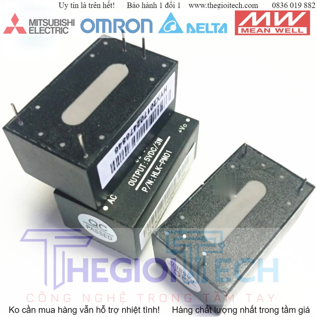 Mô-đun Nguồn Siêu Nhỏ HLK-PM01 220V Đến 5V, Bộ Nguồn Chuyển Mạch Cách Ly AC-DC