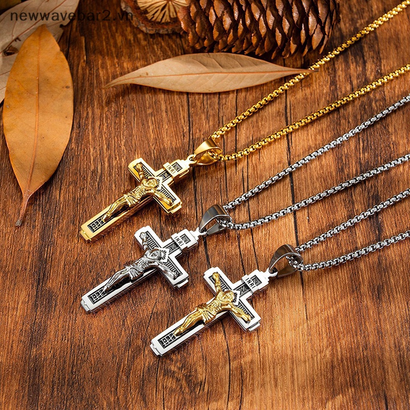 [Mới] Dây Chuyền Mặt Thánh Giá Thiết Kế Sáng Tạo Phong Cách Retro