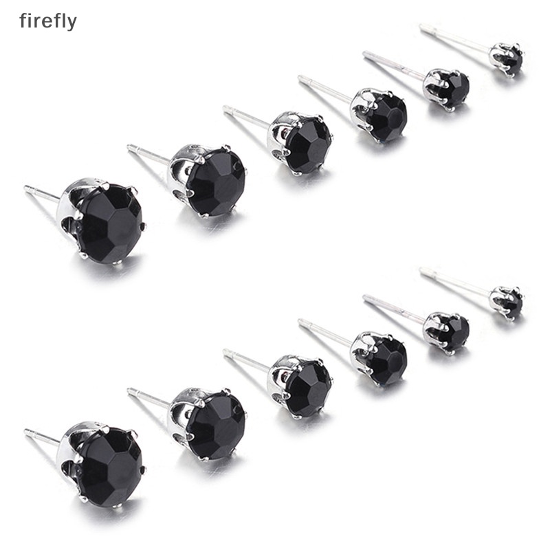 Set 6 / 12 Đôi Bông Tai Đính Đá Thời Trang Cho Nữ