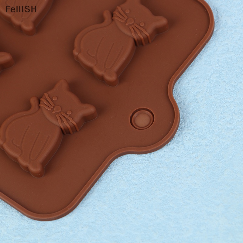 1 Khuôn Làm Bánh 7 Ngăn Hình Mèo Dễ Thương DIY 439br