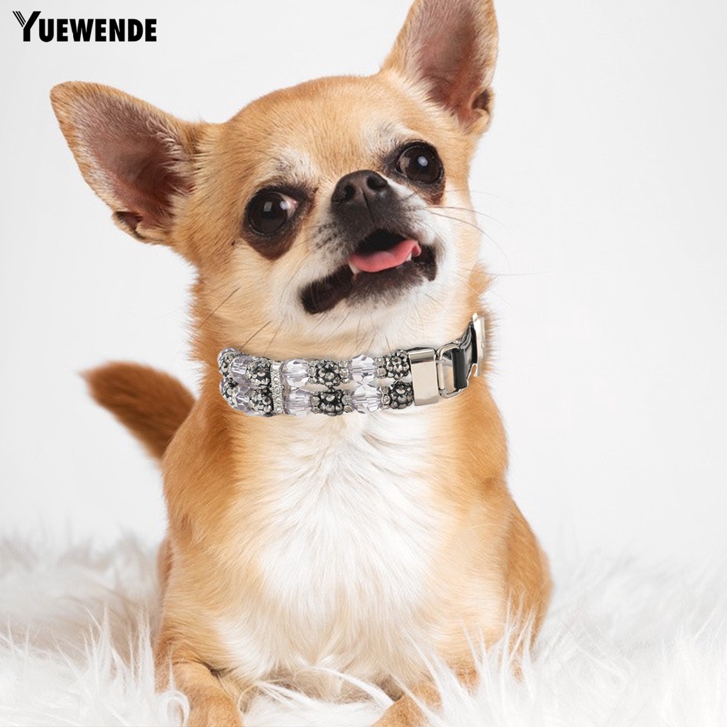 Vòng Cổ Đính Hạt Chống Đứt An Toàn Cho Thú Cưng