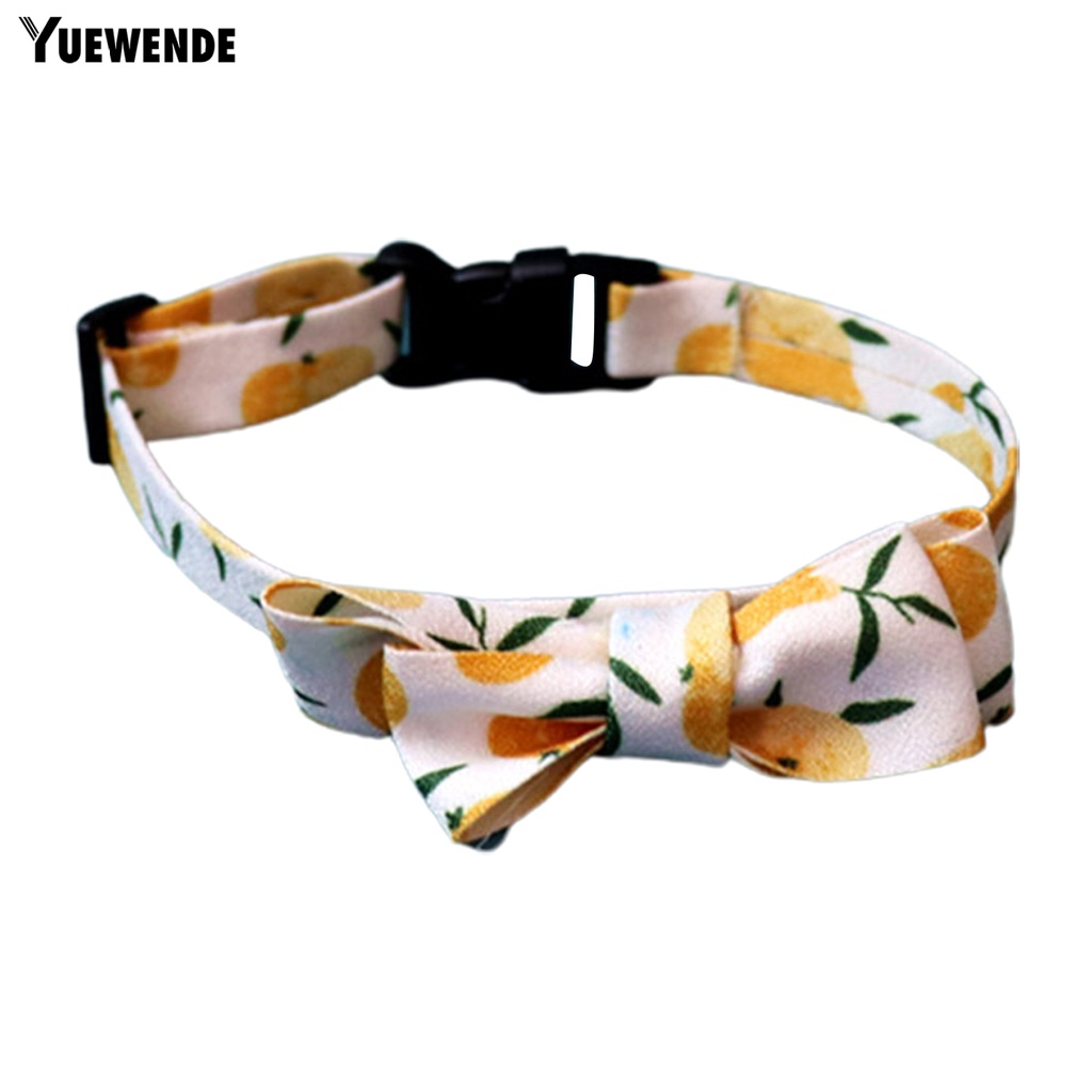 Yq.e Vòng Cổ Polyester Thắt Nơ Nhiều Màu Sắc Chống Mài Mòn Dễ Tháo Gỡ Trang Trí Vòng Cổ Cún Cưng