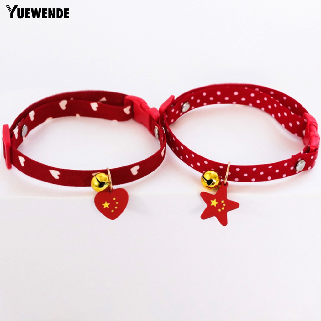 Yq.e Vòng Cổ Tròn Bằng Vải Bắt Mắt Chống Mài Mòn Dễ Mặc Hàng Ngày Cho Thú Cưng