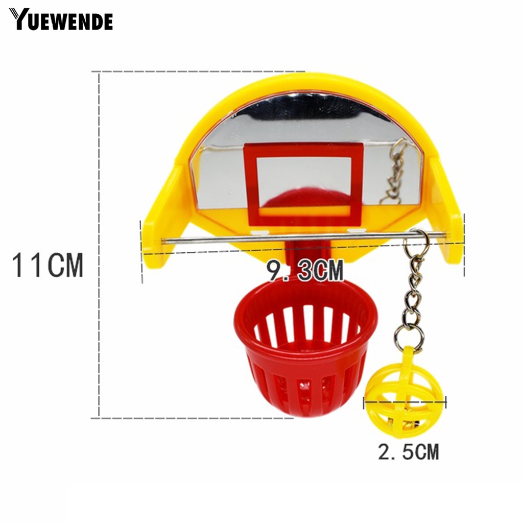 Bóng Rổ Mini Đồ Chơi Có Chuông Huấn Luyện Trí Thông Minh Cho Vẹt