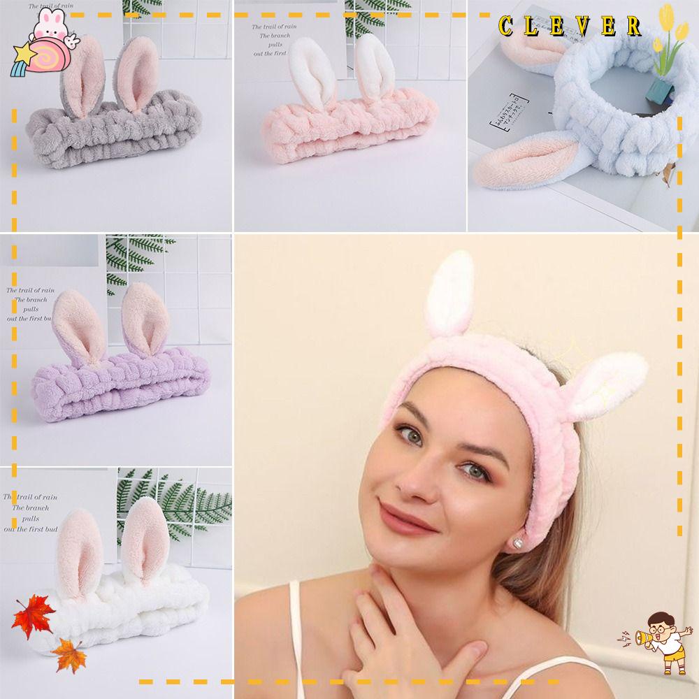 Băng Đô Lông Cừu San Hô Co Giãn Tiện Dụng Cho Spa / Rửa Mặt