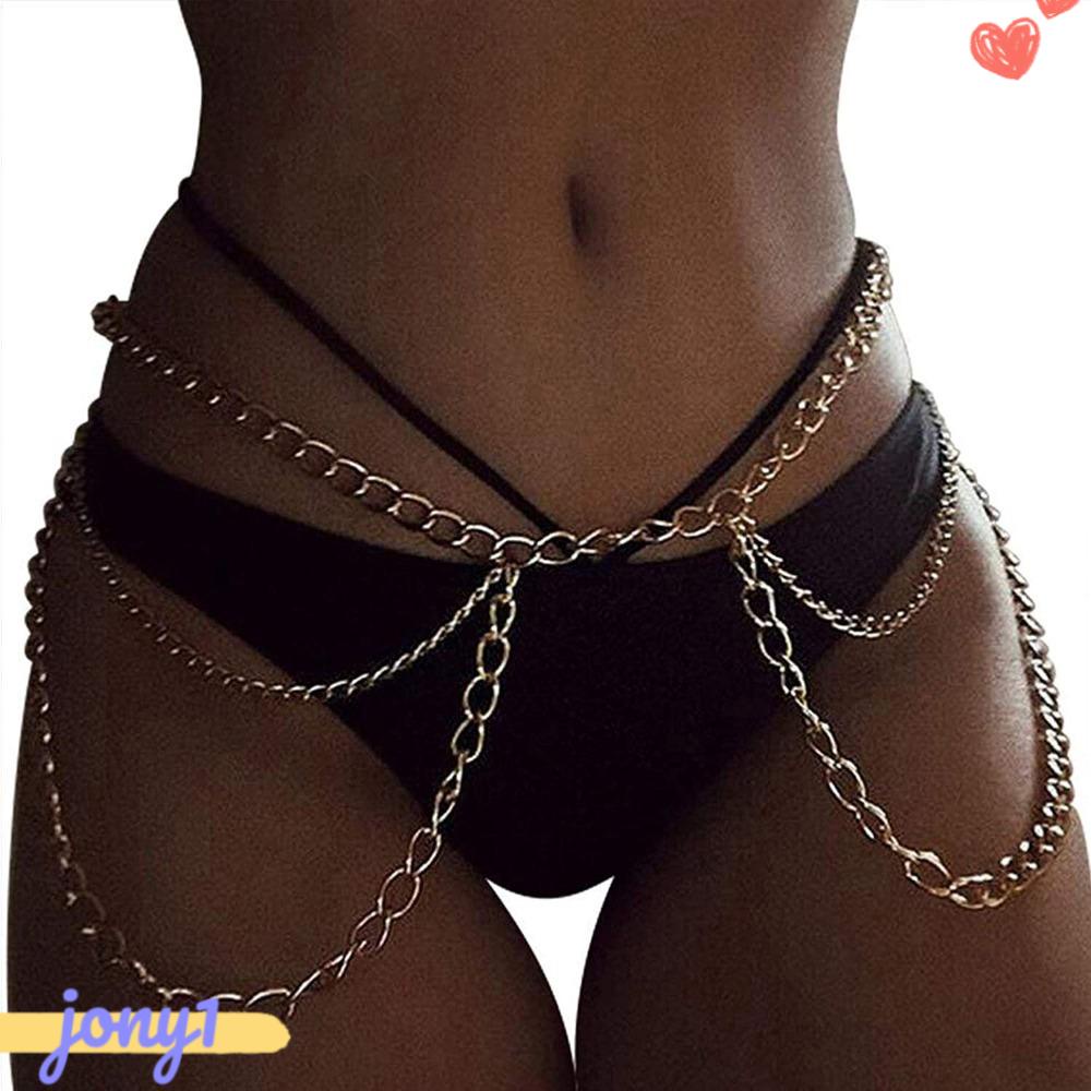 Thắt Lưng Dây Xích Bằng Kim Loại Sang Trọng Cho Nữ