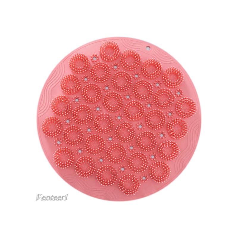 [Fenteer1] Bàn Chải Chà Lưng Có Giác Hút Đường Kính 30cm Bằng Silicon