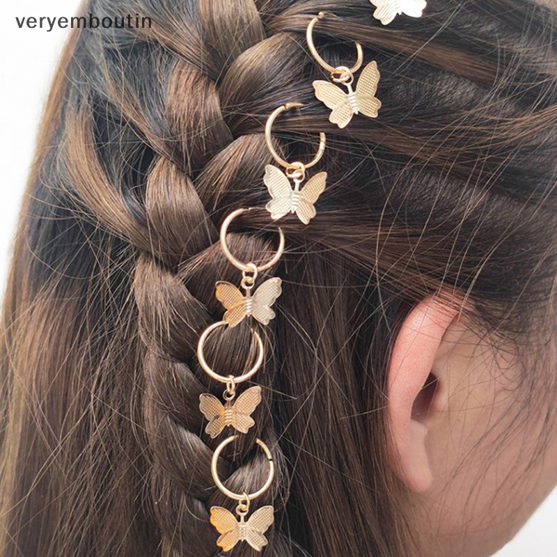 Set 6 Kẹp Tóc Hình Bướm / Ngôi Sao Bằng Kim Loại Thời Trang Cho Nữ