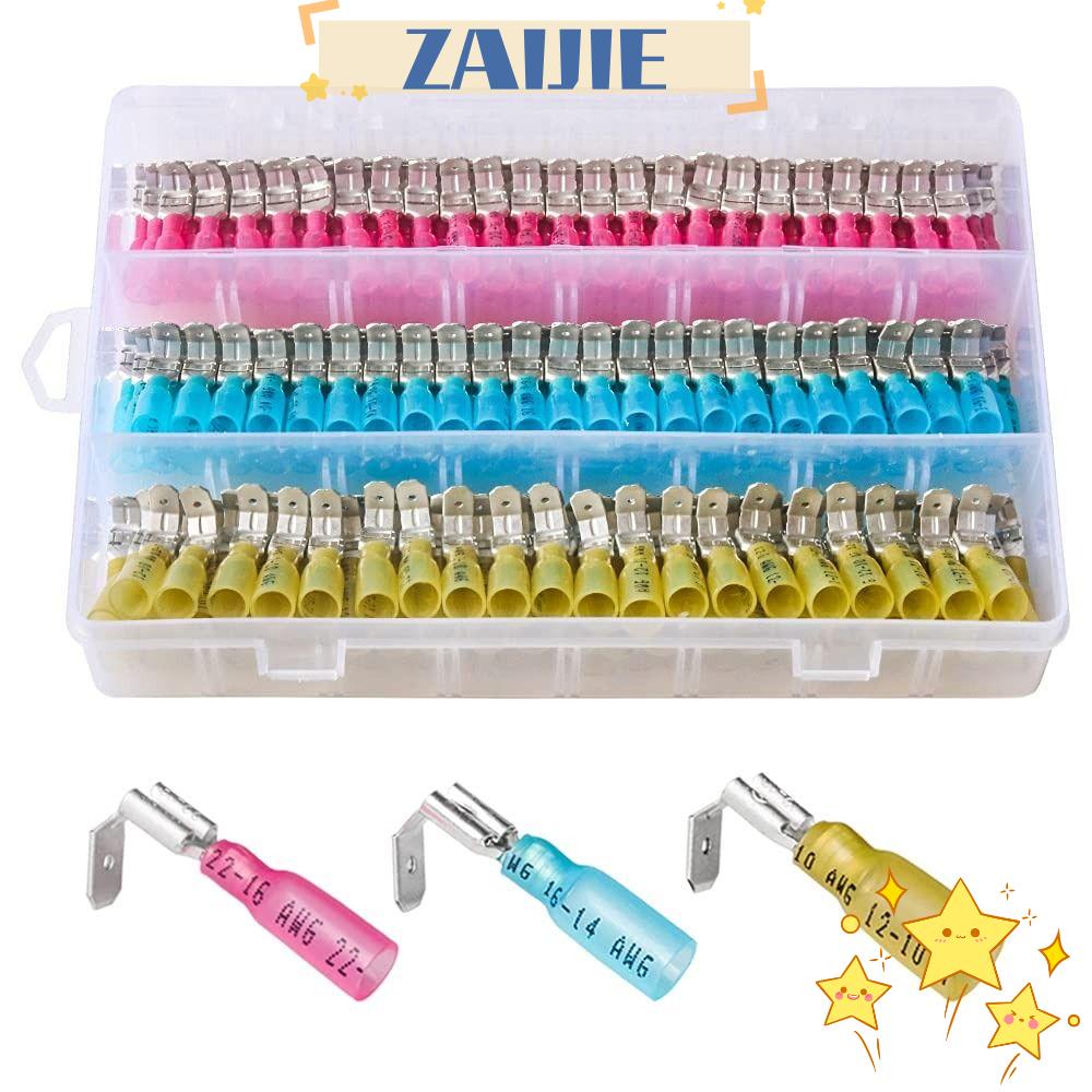 Set 24 220 Đầu Nối Co Nhiệt 3 Kích Cỡ 16-14 AWG 12-10 Chuyên Dụng Bảo Trì Đầu Cuối