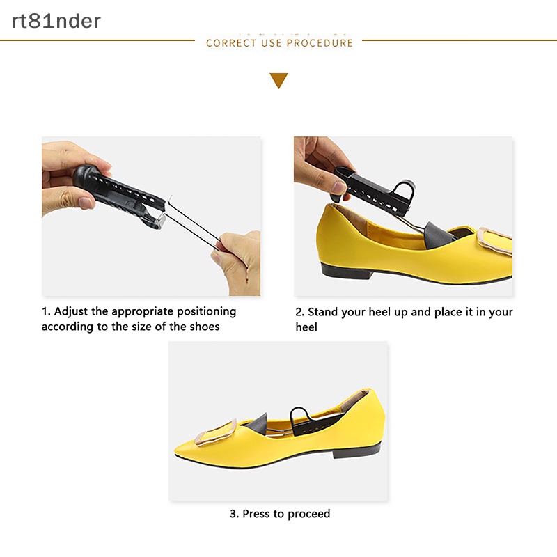 Rt 1 Cặp Dụng Cụ Nới Rộng Giày Có Thể Điều Chỉnh Chống Nhăn Cho Nam Nữ