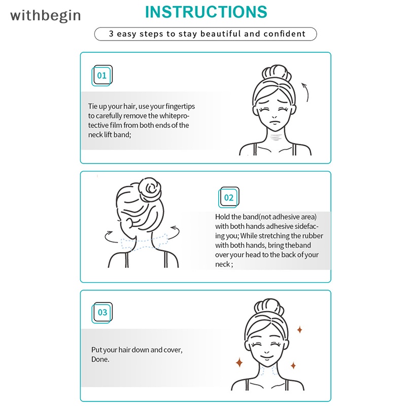 Set 20 Miếng Dán Nâng Cổ Vô Hình Giúp Loại Bỏ Nếp Nhăn