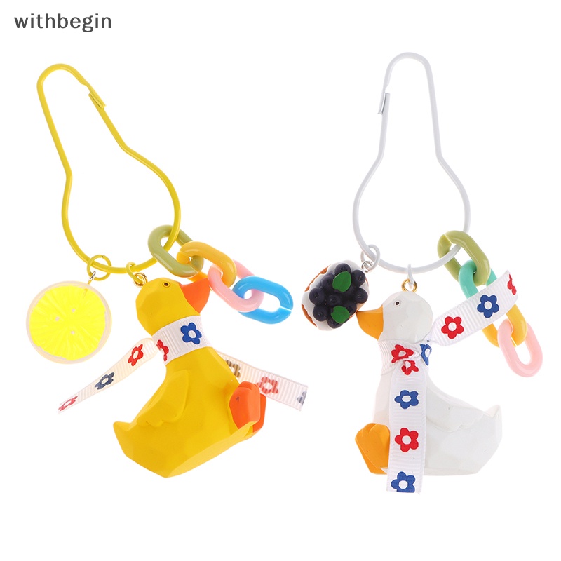 Móc Chìa Khóa Hình Vịt Vàng Hoạt Hình Dễ Thương