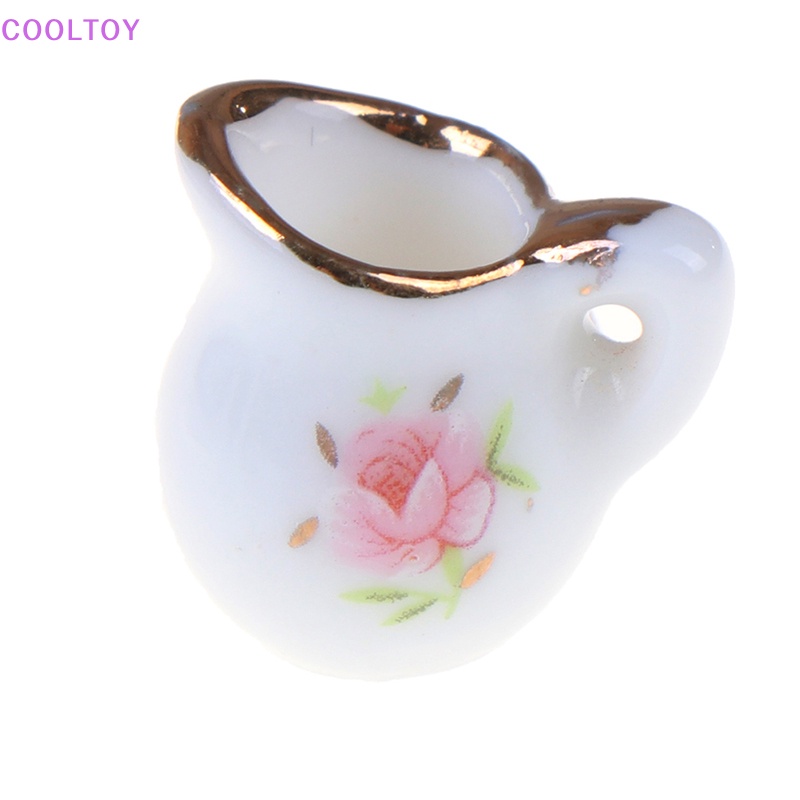 Set 8 Bộ Ấm Tách Uống Trà Cỡ 1 / 12 Trang Trí Nhà Búp Bê