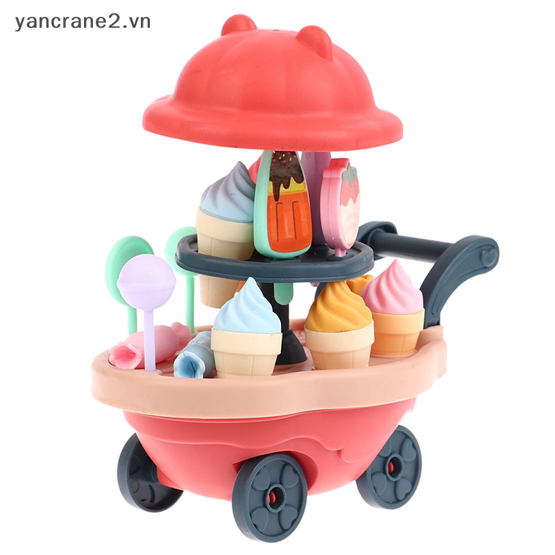 1 Xe Đẩy / Xe Đẩy / Xe Kem / Tráng Miệng Đồ Chơi Búp Bê Cho Bé yancrane2.vn