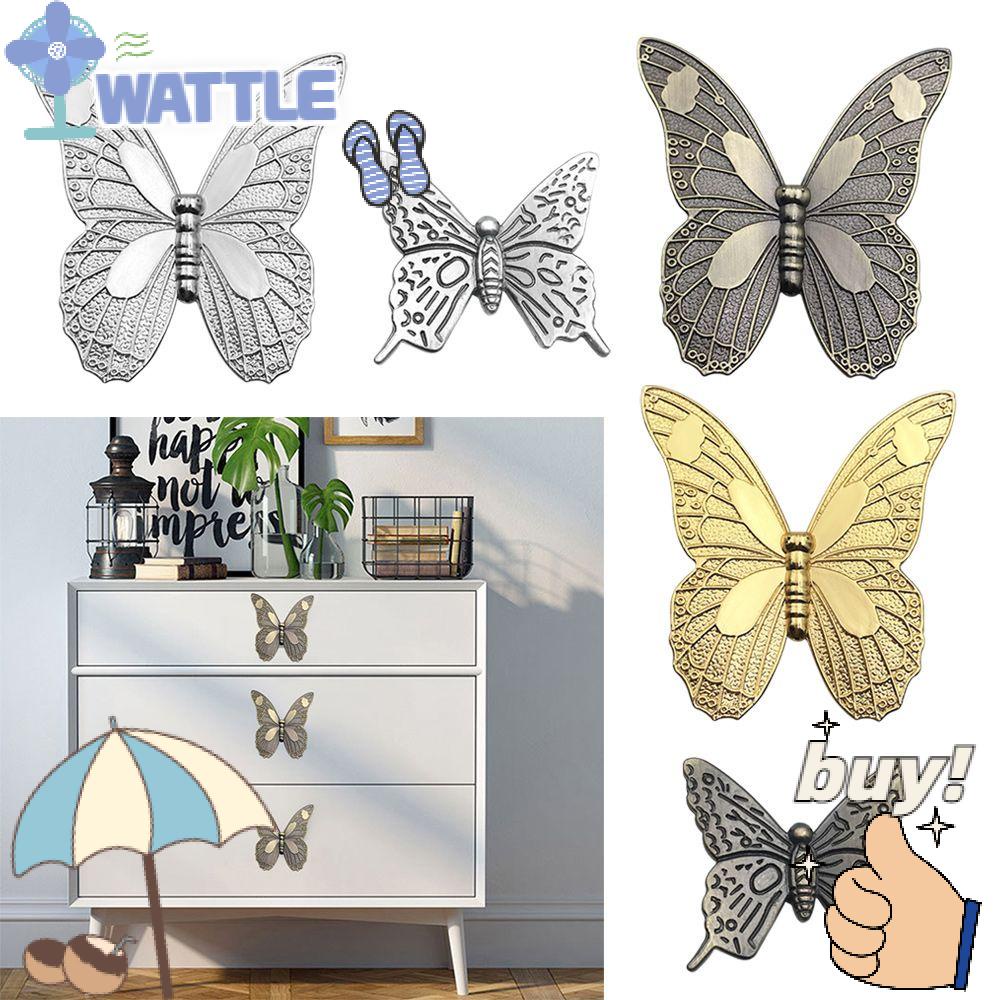 Set 2 Tay Nắm Cửa Hình Bướm Xinh Xắn