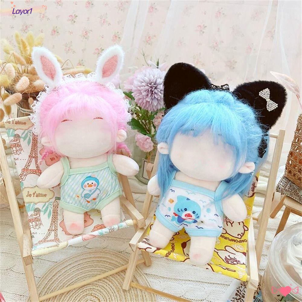 Búp Bê Nhồi Bông LAYOR1 Kích Thước 20CM Kèm Quần Áo Dễ Thương