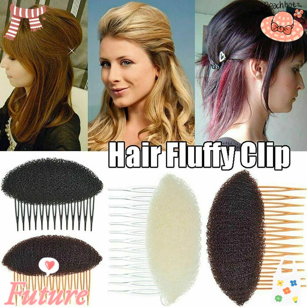 Lược Nhựa Làm Phồng Tóc Vô Hình Màu Trắng / Đen / Nâu