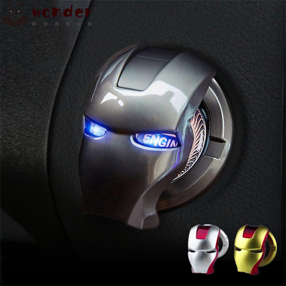 Vỏ Bọc Công Tắc Khởi Động Xe Hơi Bằng Sắt Họa Tiết 3D Độc Đáo Trang Trí Nội Thất