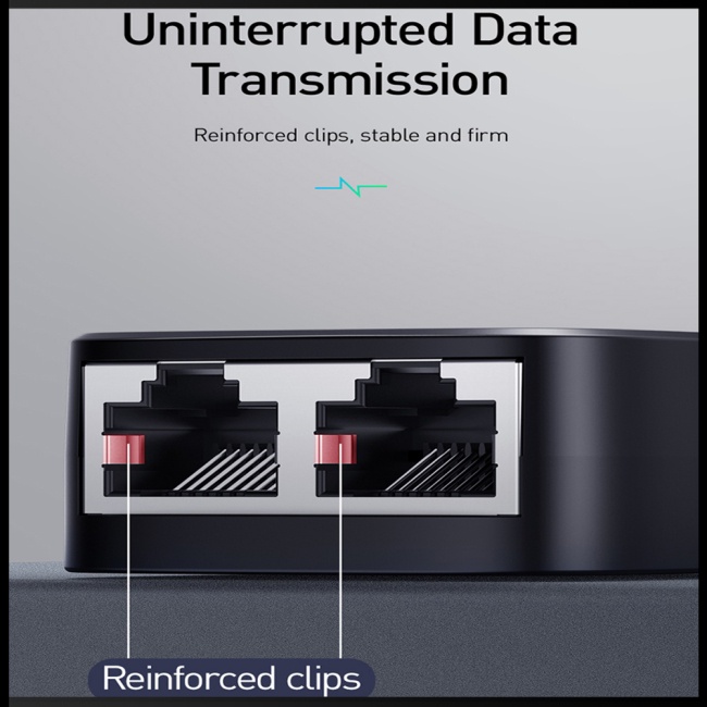 Đầu Nối Dây Cáp Mạng Ethernet Tốc Độ Cao 1 Sang 2 Ổ Cắm Zevaret Rj45