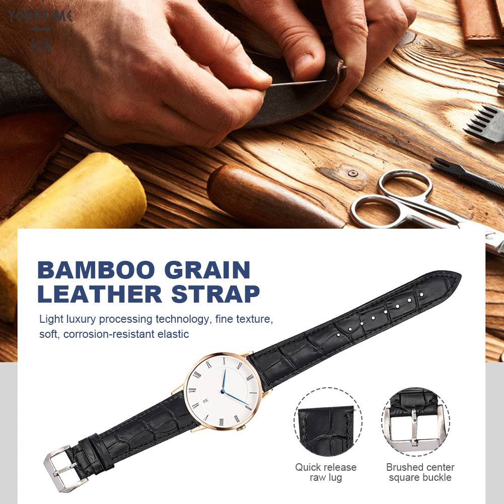 Dây Đồng Hồ Đeo Tay Thời Trang Bằng Da Dành Cho Nam Và Nữ