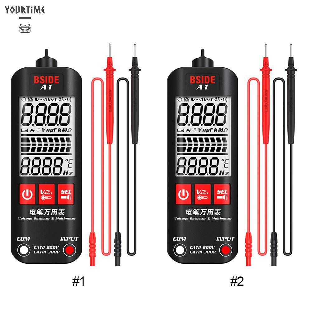 Thiết Bị Kiểm Tra Điện Áp 600V AC / DC Có Màn Hình LCD