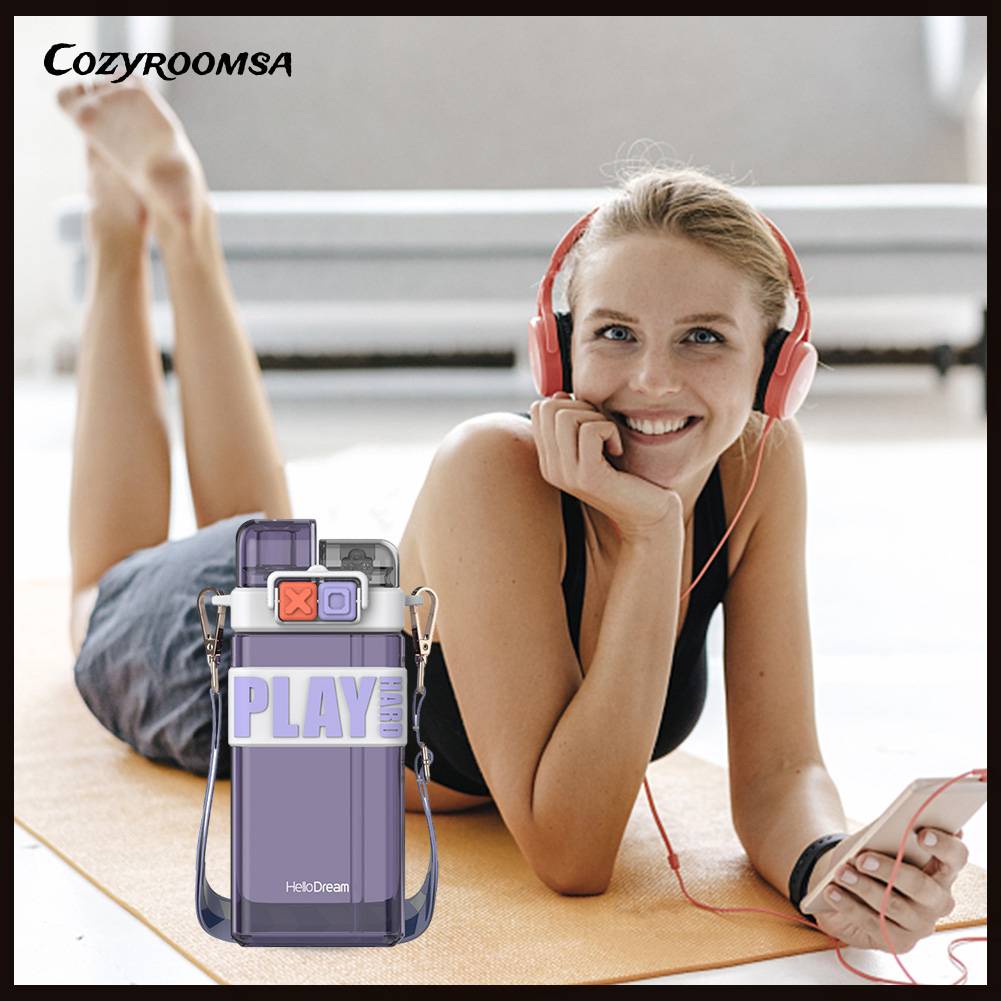 Bình Nước 520ml Kèm Hộp Màu Sắc Dễ Thương