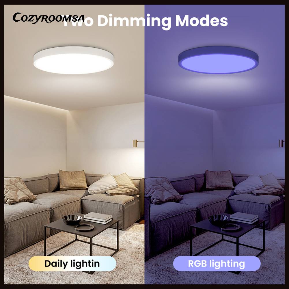 Đèn LED Trần Nhà Thông Minh 2400LM Phát Nhạc Trang Trí Phòng Ăn