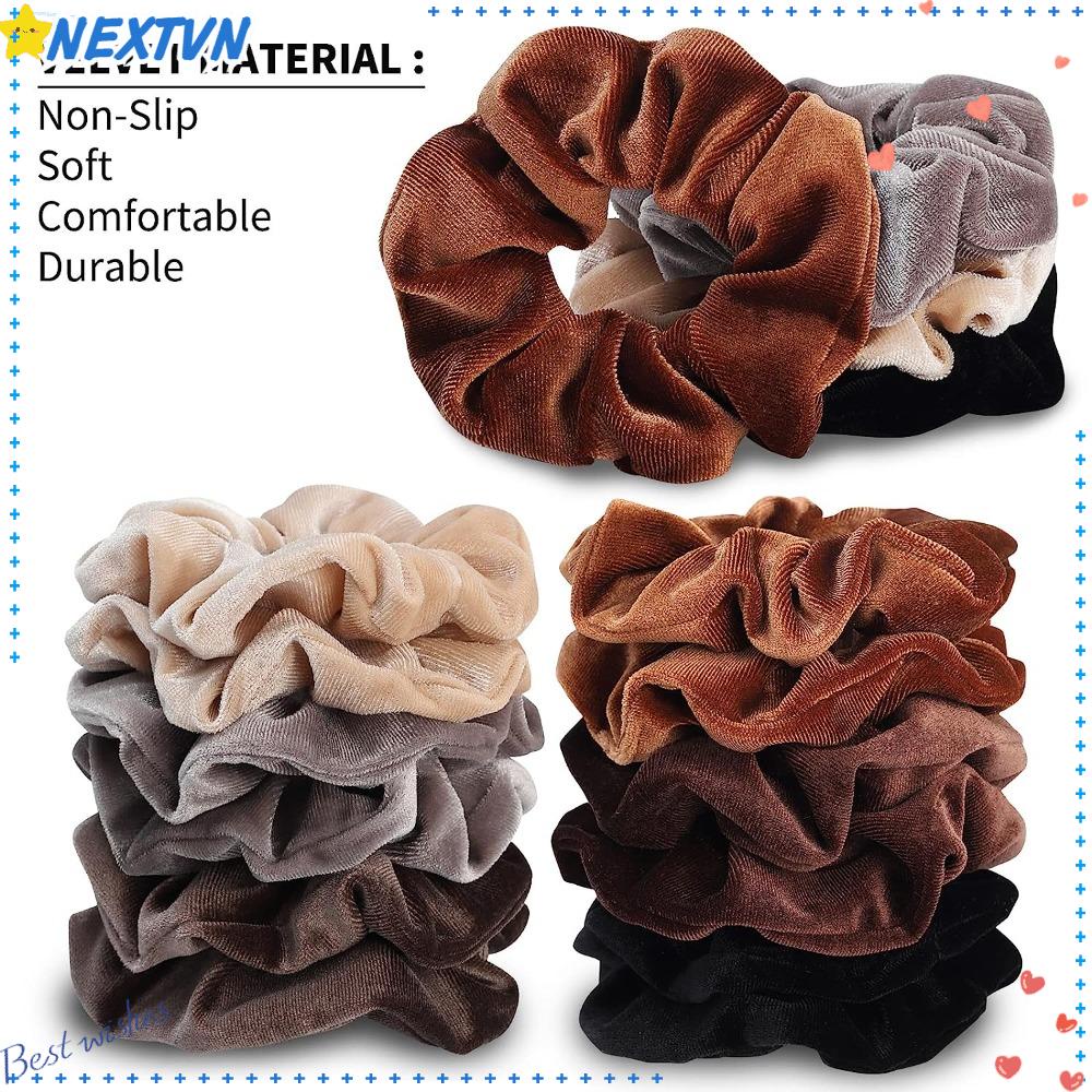 Dây Buộc Tóc Co Giãn Bằng Nhung Thời Trang Cho Nữ