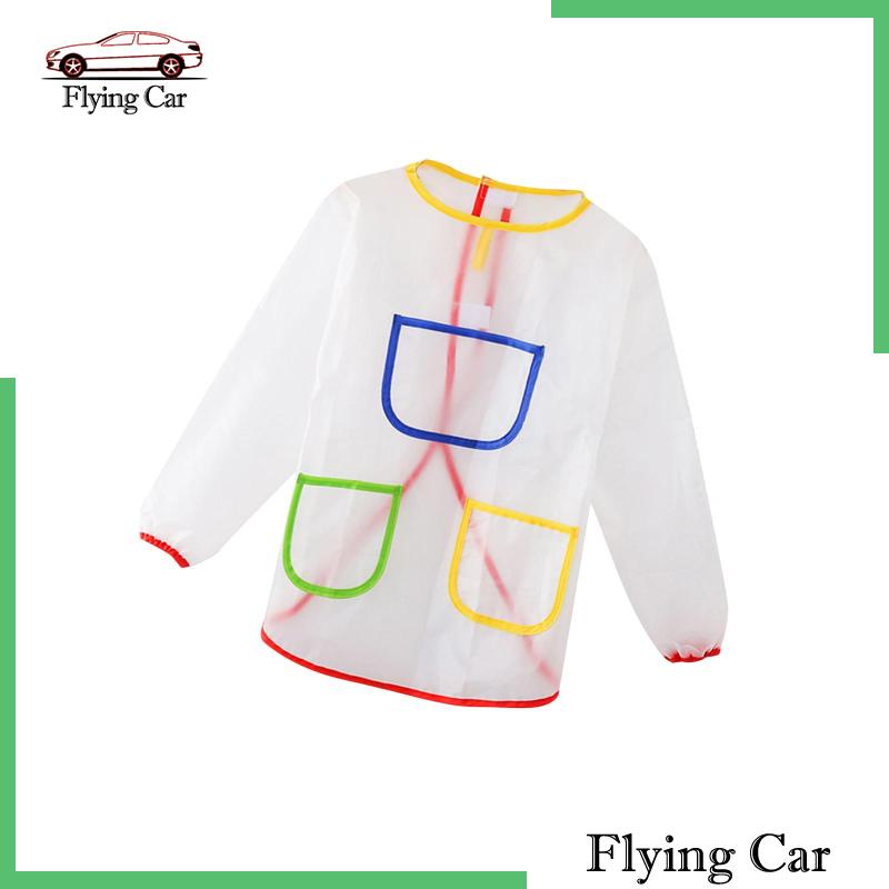 [Lzdjfmy2] Tạp Dề Vẽ Tranh Ba Túi Cho Trẻ Em