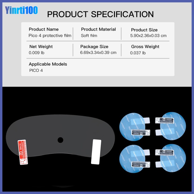 Miếng Dán Bảo Vệ Màn Hình Siêu Mỏng Chống Trầy Cho Pico 4 Vr
