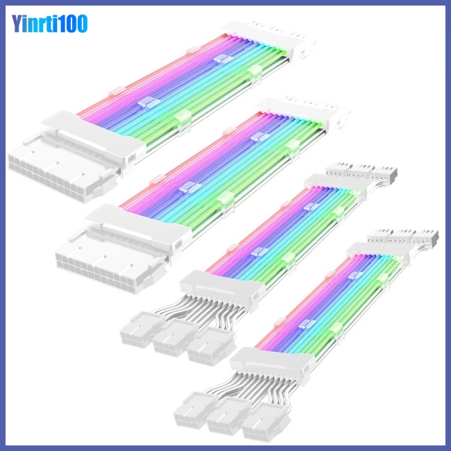 Dây Cáp Nối Dài Nguồn Đèn 24pin 5v Argb Linh Hoạt Cho Bo Mạch Chủ Máy Tính Thẻ