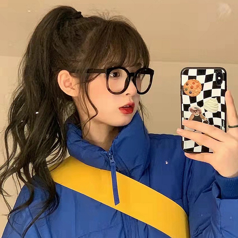 Mắt Kính Gọng Đen Đơn Giản Thời Trang Cho Nữ