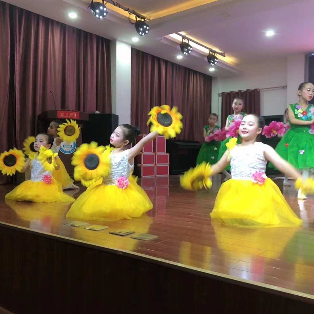 Trẻ em trang phục trẻ em váy gạc mẫu giáo chorus quần áo cô gái váy công chúa khiêu vũ trang phục biểu diễn váy gạc