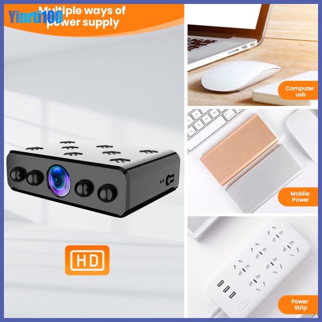 Camera Giám Sát Mini 4k Wifi Dv 1080p Góc Rộng Có Chế Độ Nhìn Ban Đêm