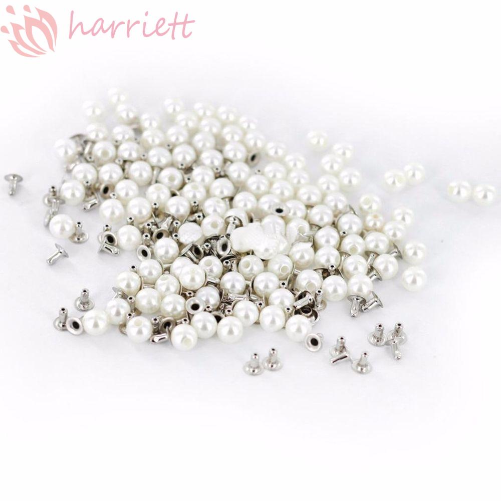 Đinh Tán Hình Tròn Cỡ 6mm Bằng Da Dùng Trang Trí Giày / Túi Xách