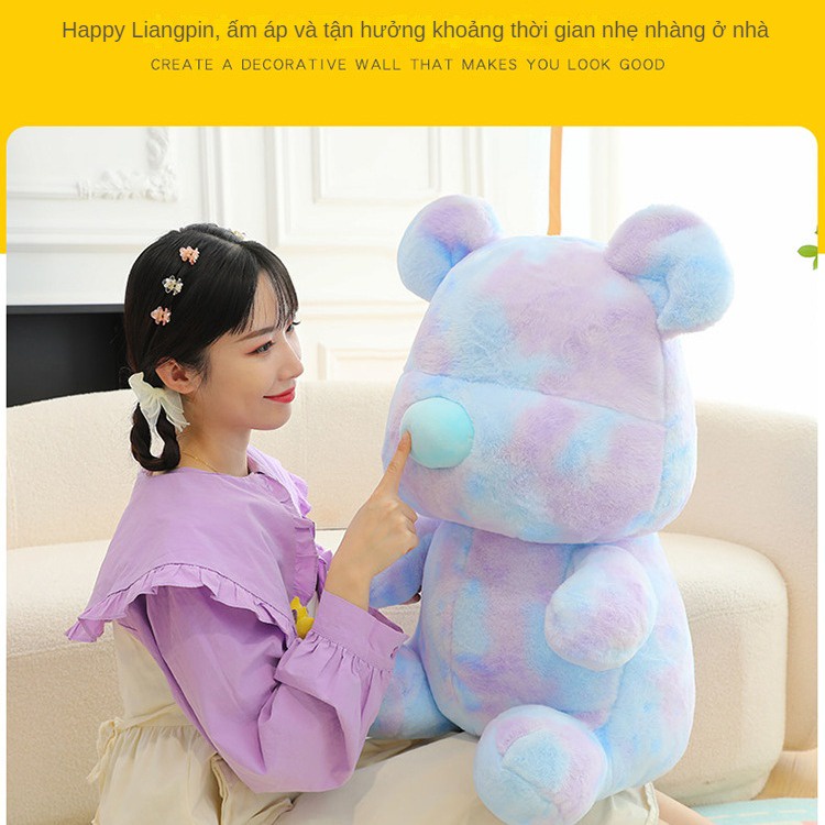 Gấu Bông Nhuộm Màu Kiểu Hoạt Hình Dễ Thương Dùng Làm Quà Tặng Sinh Nhật Cho Bạn Gái