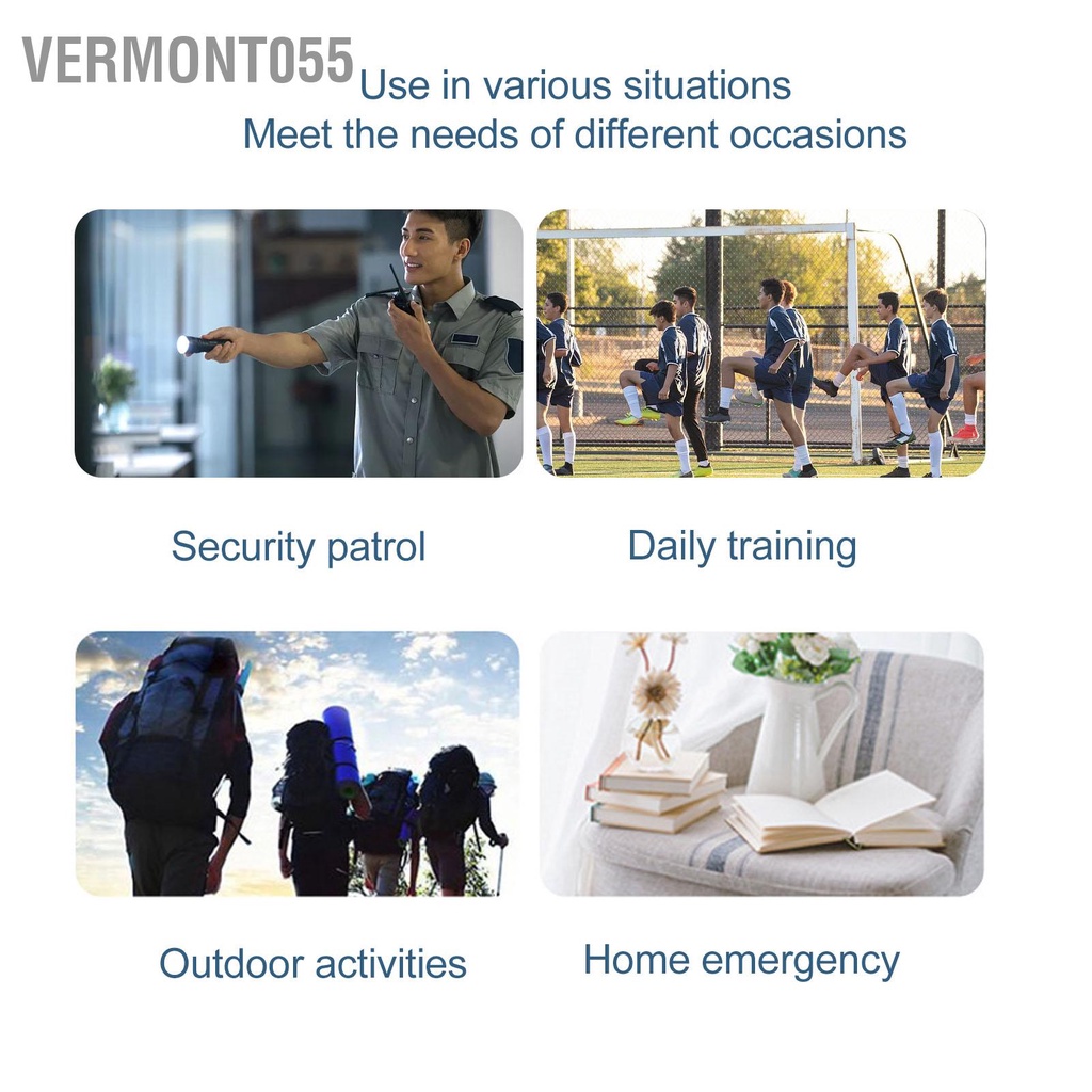 Vermont055 Đèn Trợ Sáng Cầm Tay Tầm Xa Siêu Sạc Câu Cá Ngoài Trời Pin Di Động Mỹ 100V‑240V