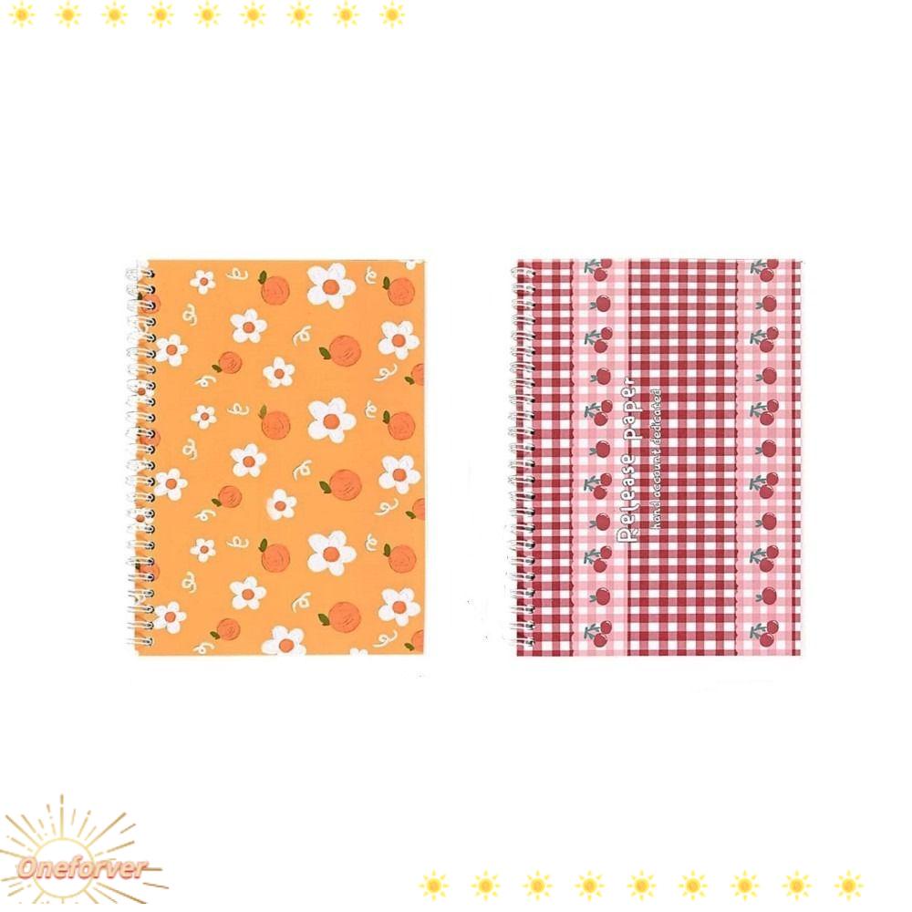 Sổ Lưu Trữ Khổ A5 Họa Tiết Hoa Anh Đào Đỏ Cam