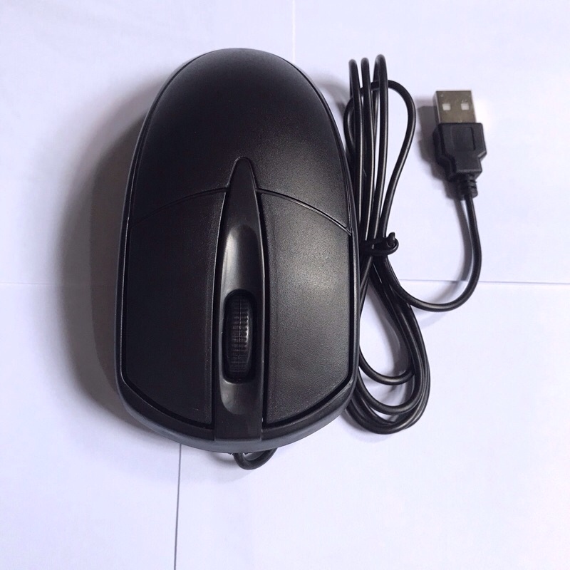 Chuột Máy Vi Tính Văn Phòng Máy Bàn PC Laptop Có Dây Đen Kết Nối Usb 2.0 Dài 1m