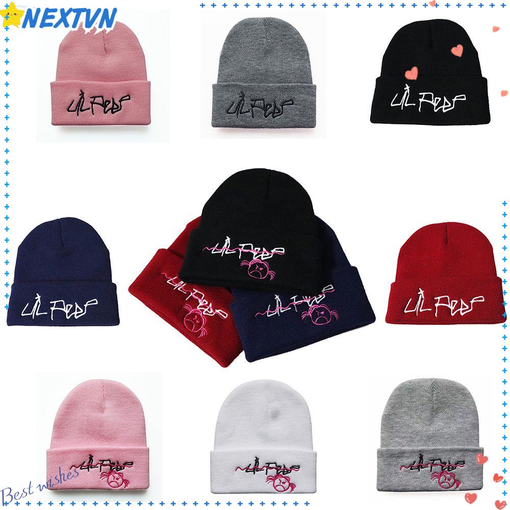 Mũ Len Trùm Đầu Thêu Hình Rapper Unisex