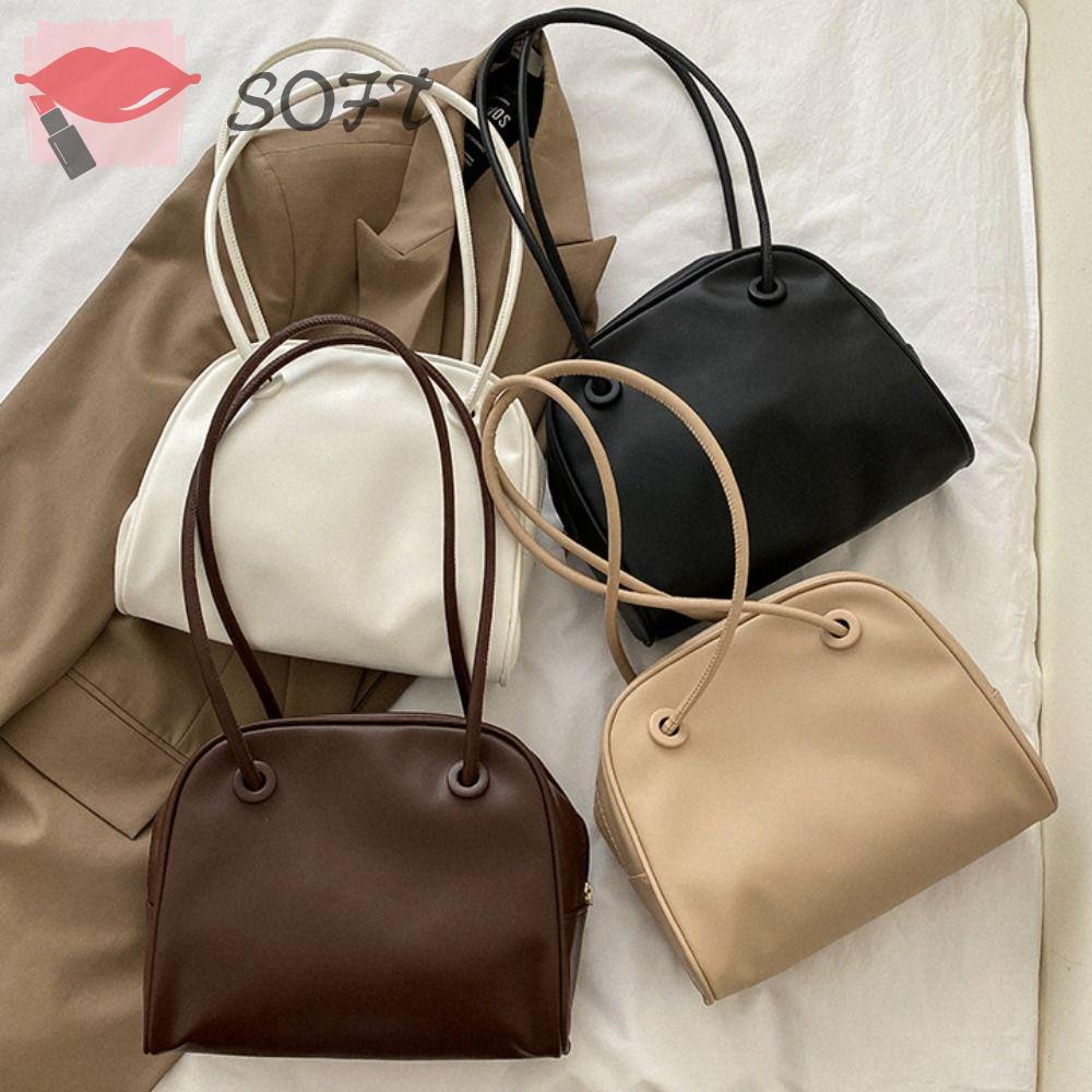 Túi Đeo Chéo Màu Trơn Chất Lượng Cao Có Khóa Kéo Thời Trang Cho Nữ