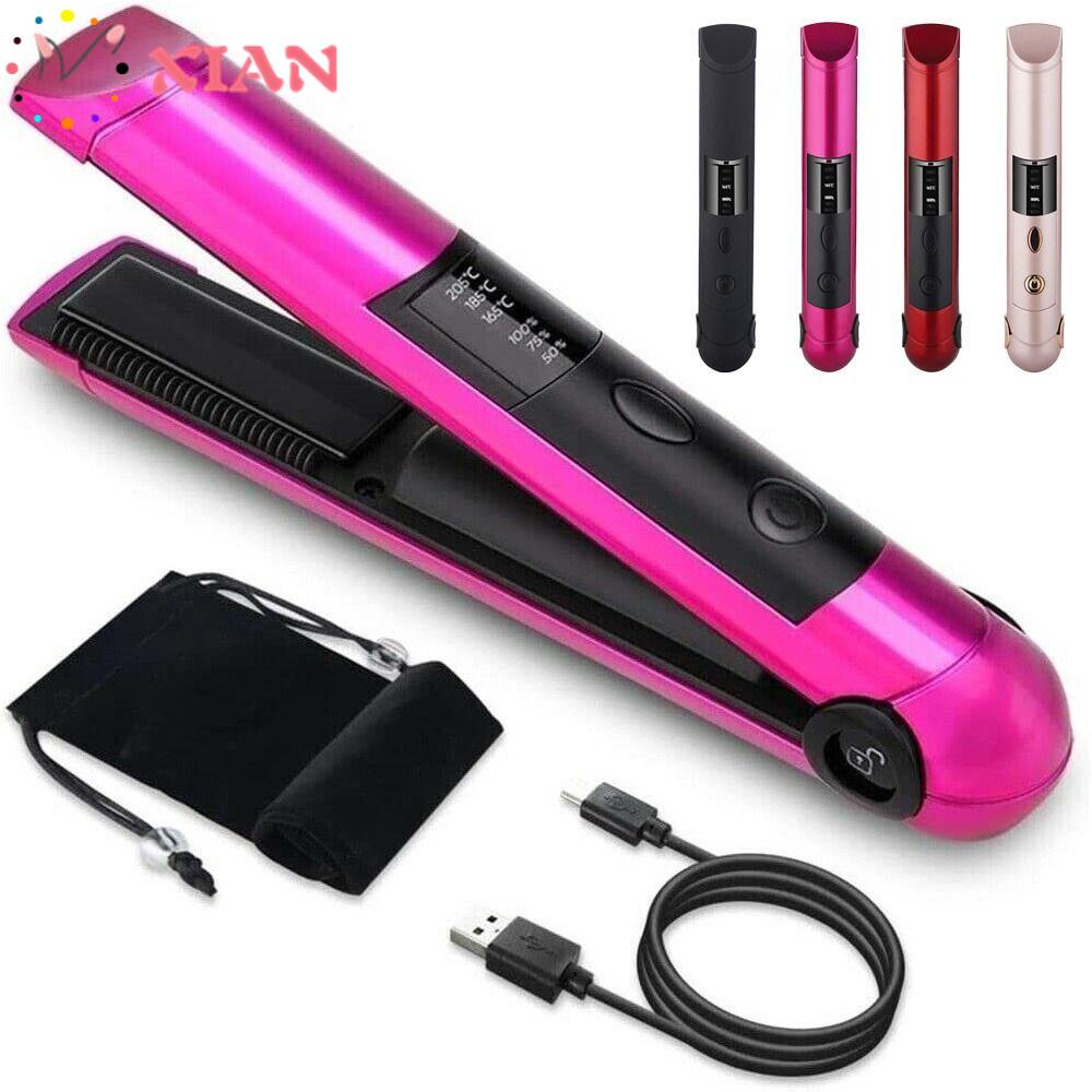 Máy Duỗi Tóc Không Dây Sạc Usb Mini Dễ Sử Dụng Cho Nam Nữ