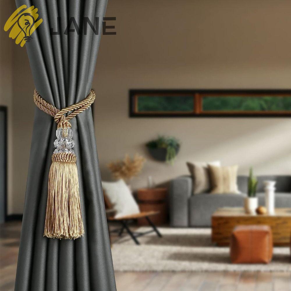 Jane Tiebacks Với Tua Rua Hiện Đại|Dây Buộc Rèm Cửa Bằng Tay Tiện Dụng