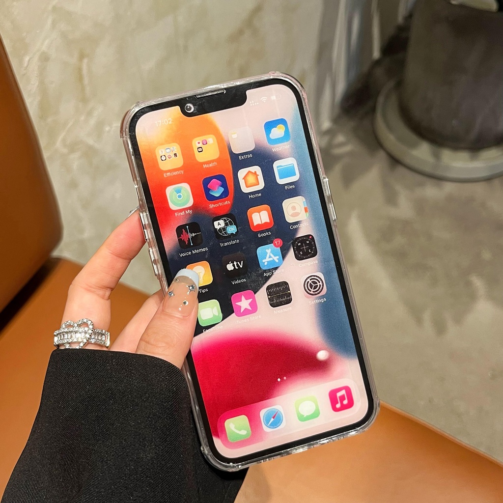 Ốp Điện Thoại TPU Silicon Mềm Trong Suốt Chống Sốc Họa Tiết Hoa Nhỏ Cho iPhone 14 Plus 13 12 11 Pro Max