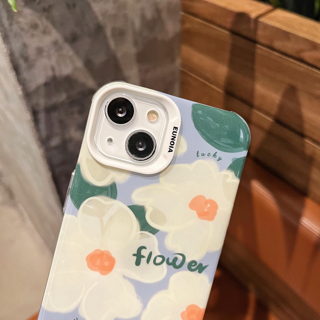 Ốp Điện Thoại TPU Mềm Trong Suốt Hình Hoa Có Dây Đeo Cho iPhone 14 13 12 11Pro Max