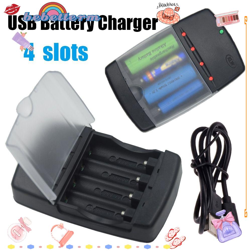 Đế Sạc Pin AA AAA 1.5V Có Đèn LED Hiển Thị Thông Minh Tiện Dụng