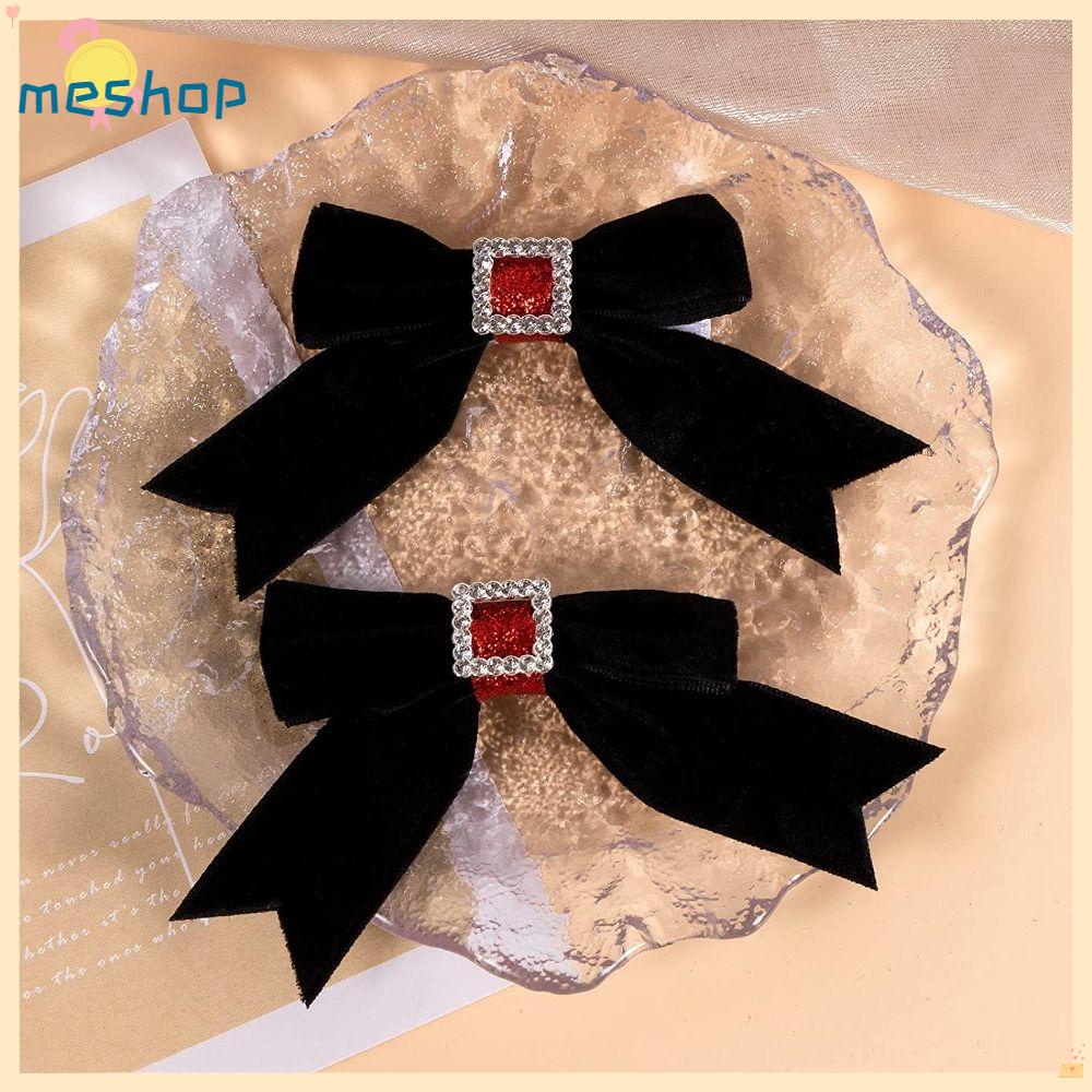 Kẹp Tóc Đuôi Dài Vải Nhung Phong Cách Vintage Hàn Quốc